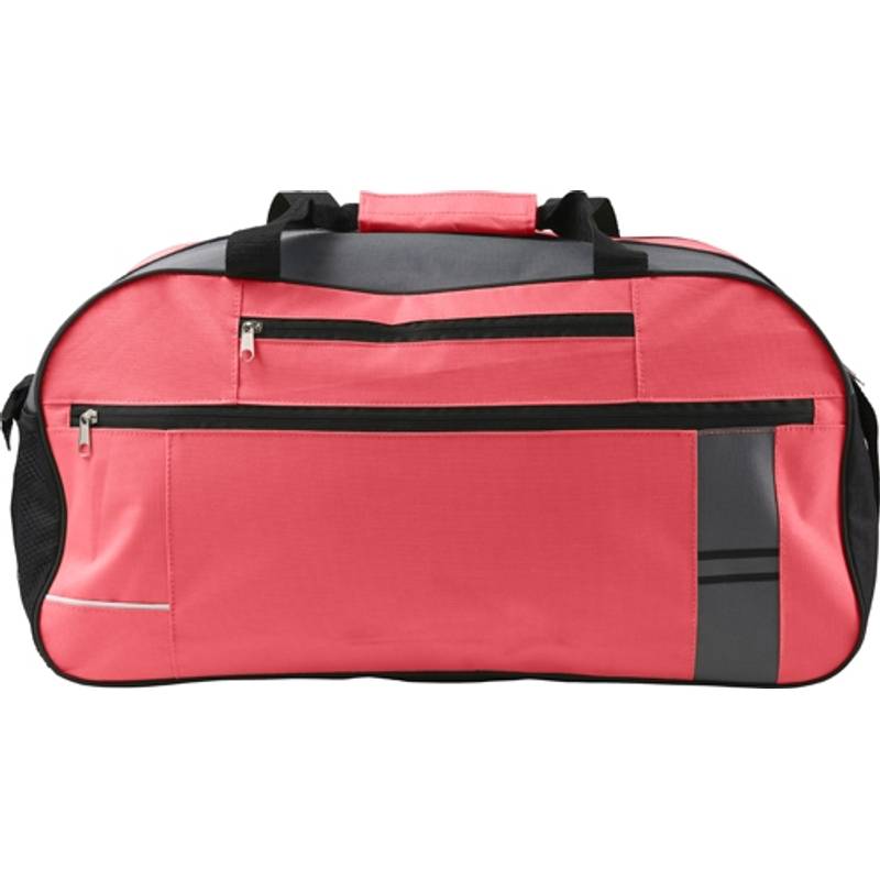 Cestovní taška s reflexním pruhem, červená Cestovní taška s reflexním pruhem, červená